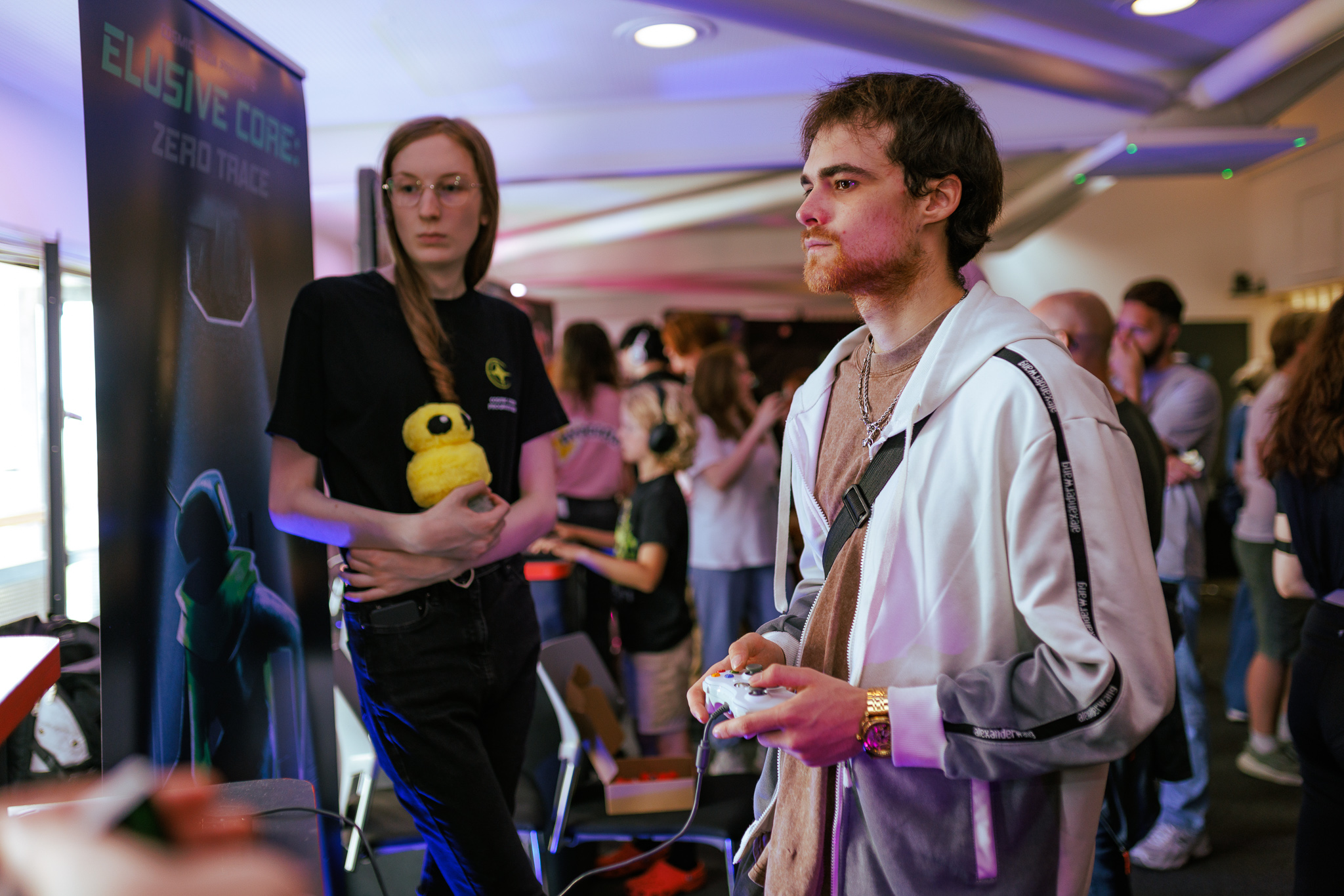 Students playing games at the DARE event